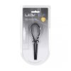 Wide Adjustable Silicone Lasso Cockring - 5mm - Black